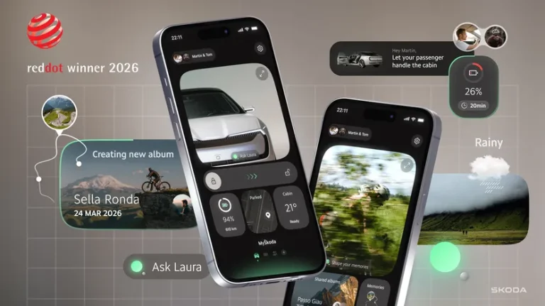 Škoda primește premiul Red Dot pentru conceptul Vision App